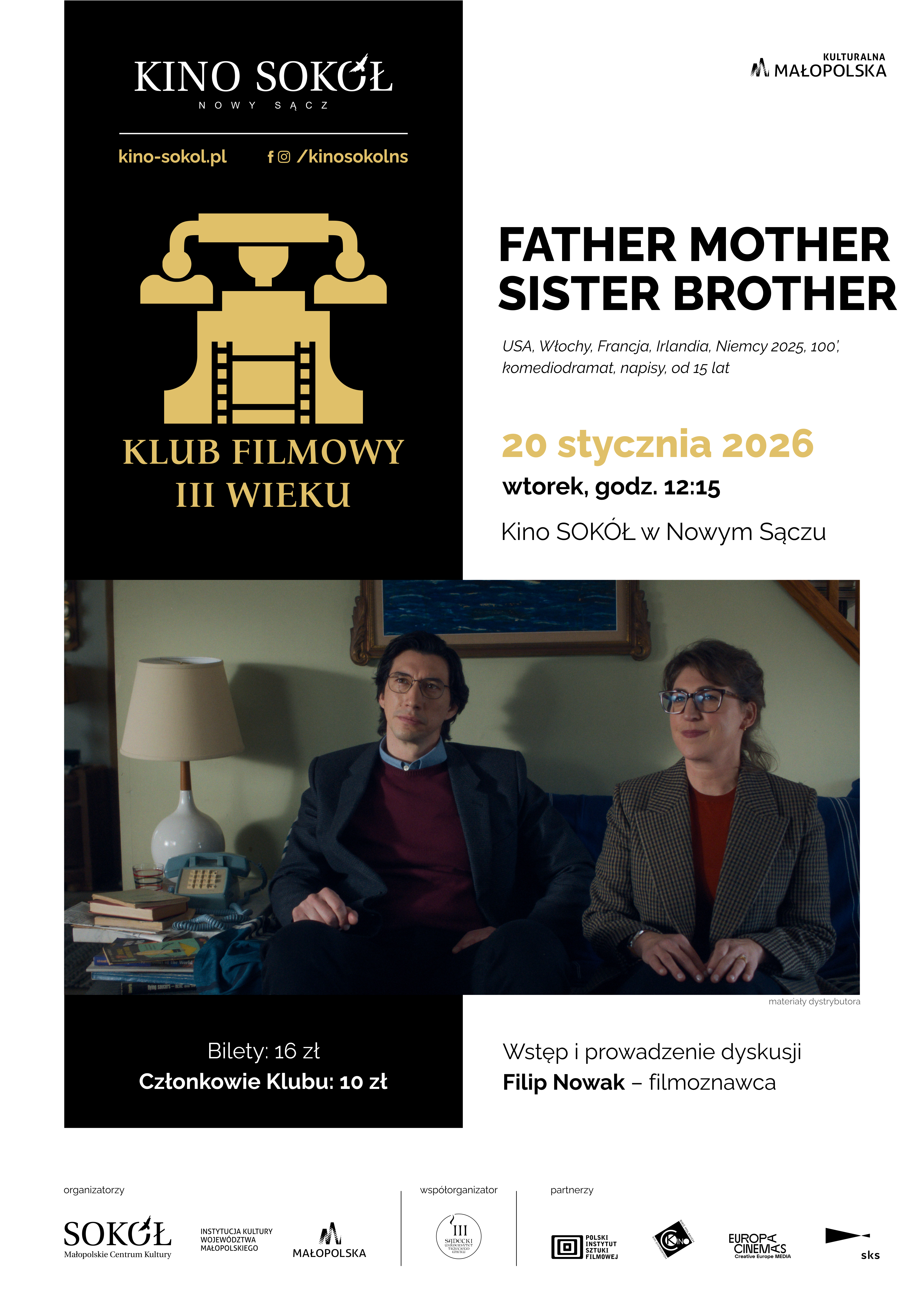 Slider - Film: FATHER MOTHER SISTER BROTHER  - Klub Filmowy III wieku