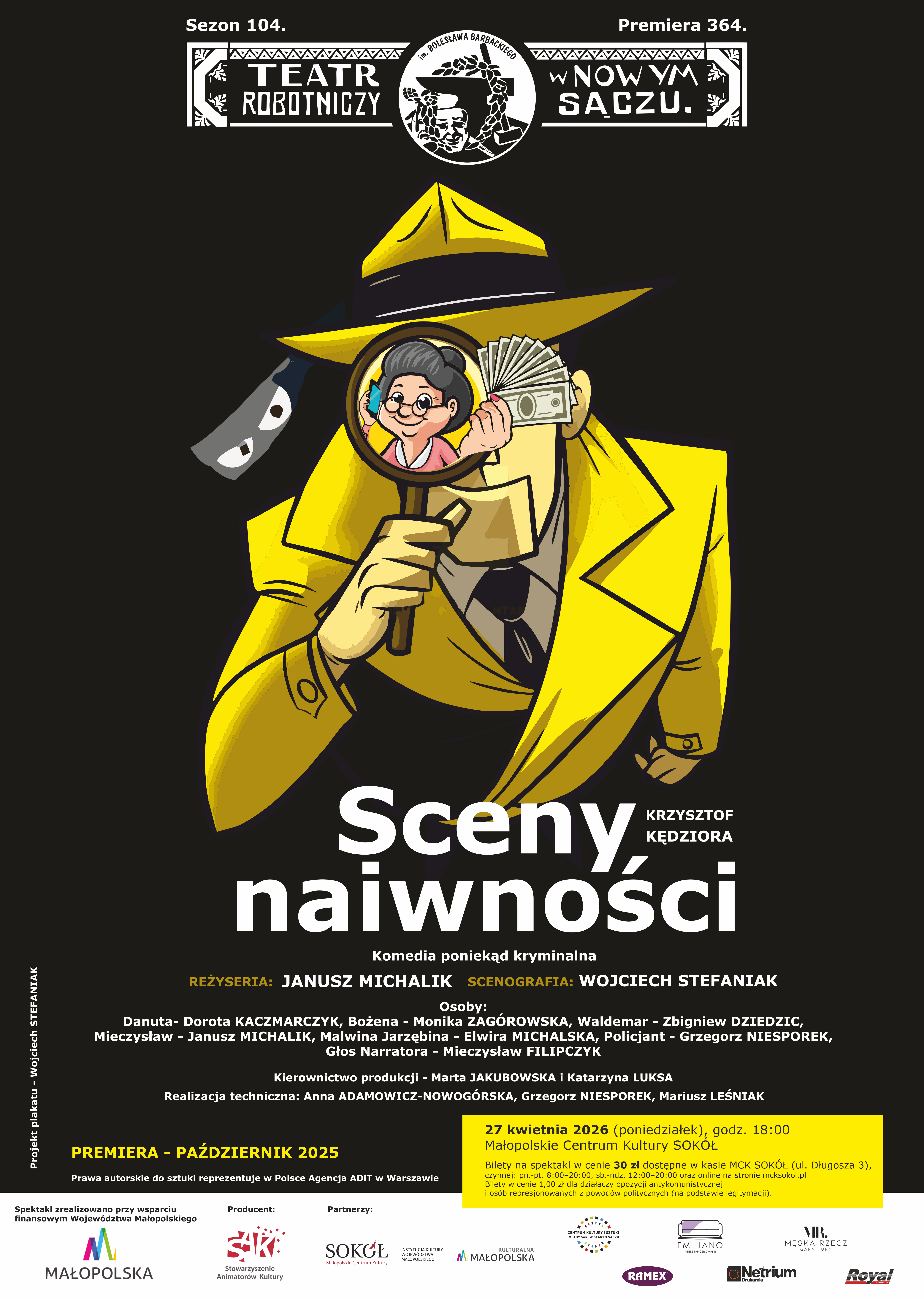 Slider - Spektakl: SCENY NAIWNOŚCI - Teatr Robotniczy im. B. Barbackiego (SCENA SOKÓŁ)