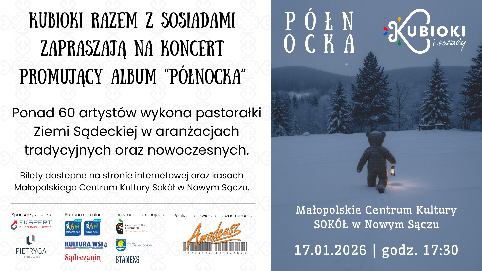 Slider - Koncert: “Północka” - Kubioki i Sosiady - koncert