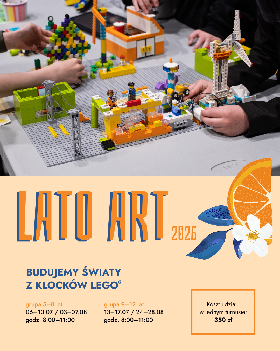 Slider - Wydarzenie: BUDUJEMY ŚWIATY Z KLOCKÓW LEGO® (9–12 lat) | LATO ART / BWA