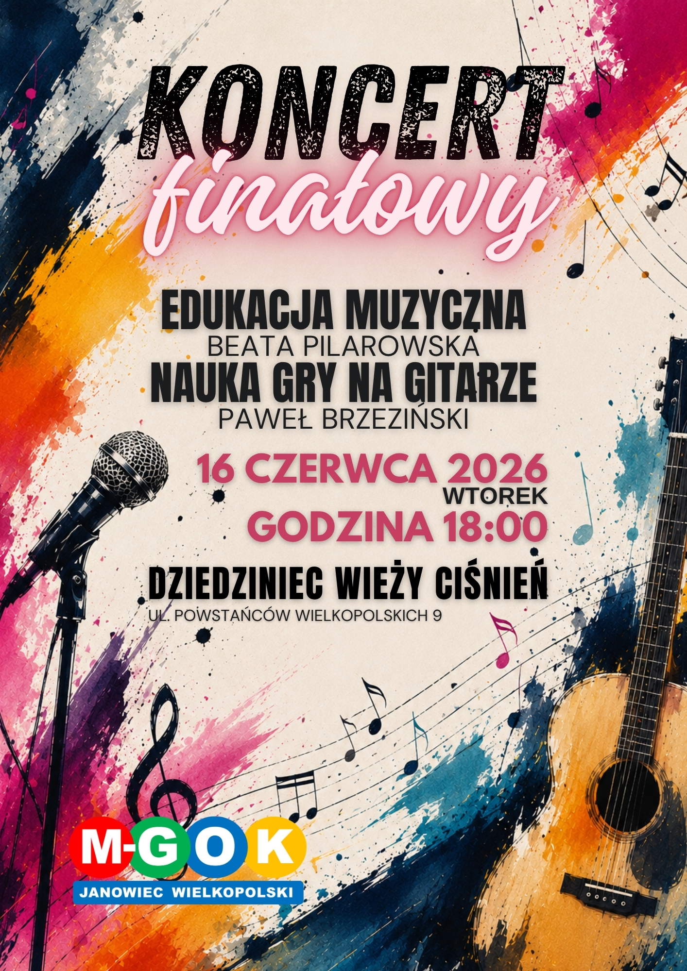 Slider - Koncert: KONCERT FINAŁOWY | EDUKACJA MUZYCZNA ORAZ SEKCJA GITARY I UKULELE