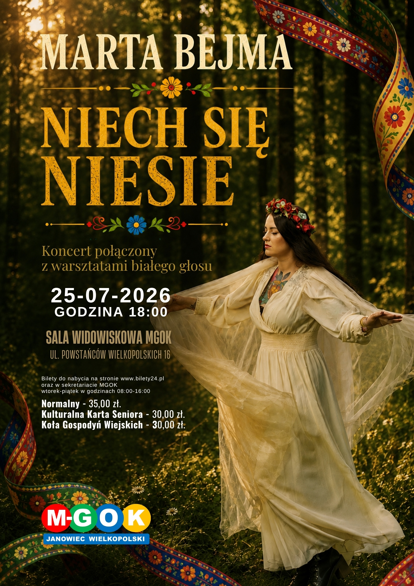 Slider - Koncert: MARTA BEJMA | NIECH SIĘ NIESIE