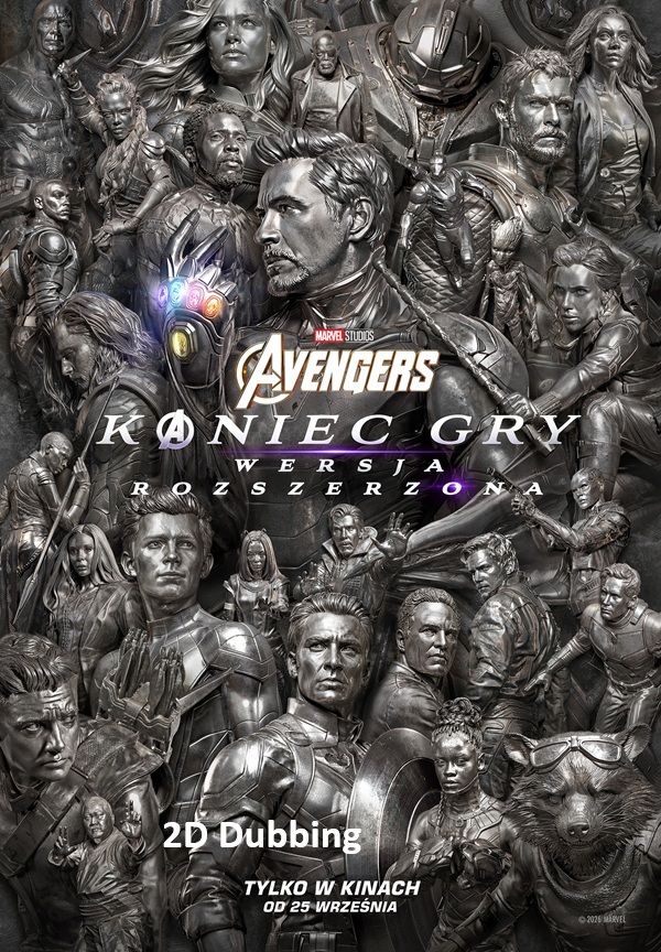 Slider - Film: AVENGERS: KONIEC GRY - WERSJA ROZSZERZONA - 2D dubbing