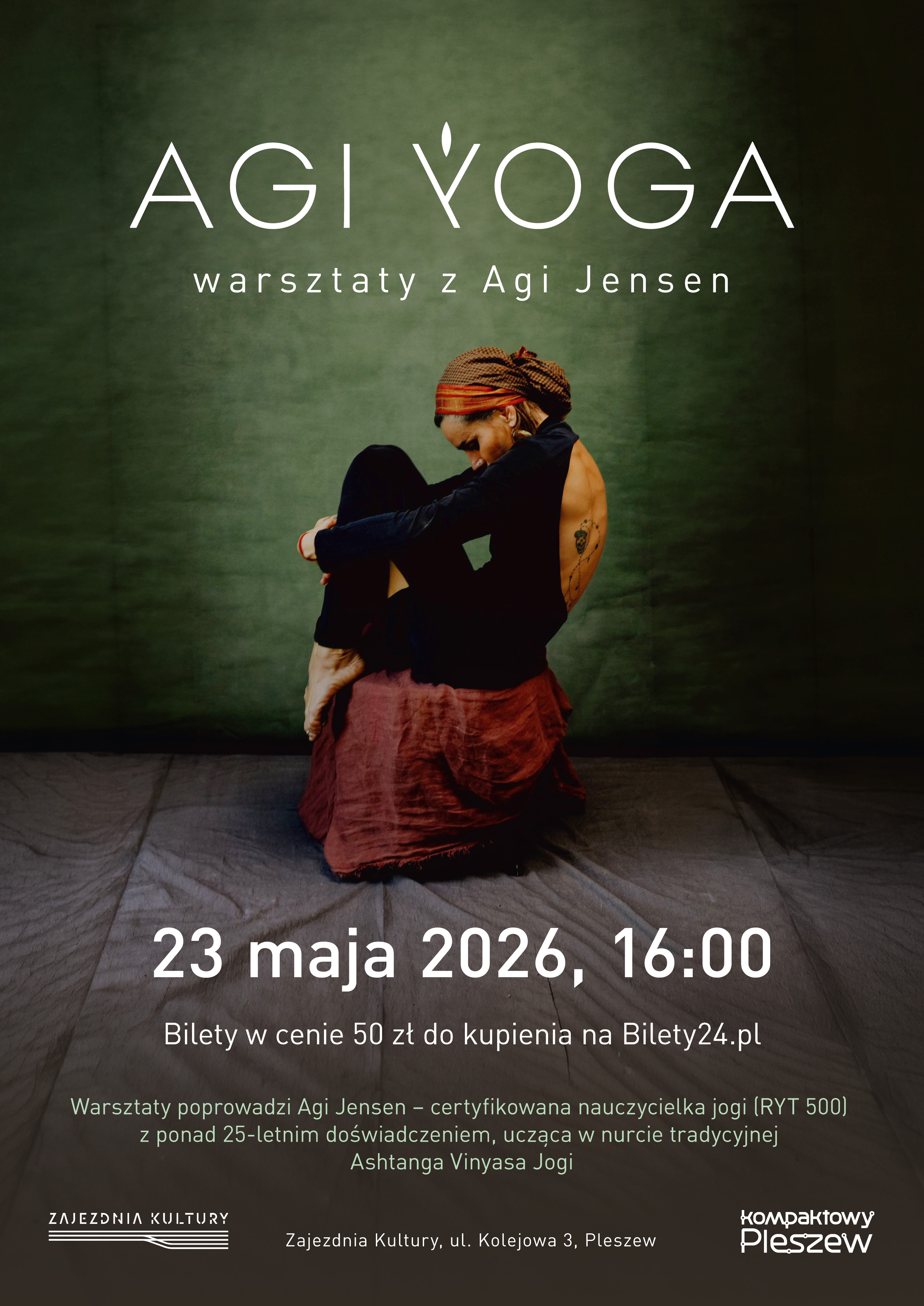 Slider - Wydarzenie: AGI YOGA – Warsztaty z Agi Jensen
