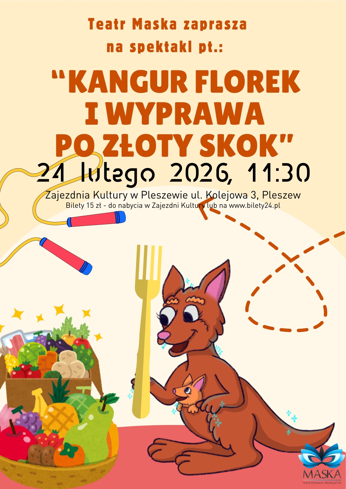 Slider - Spektakl: Kangur Florek i wyprawa po złoty skok – Teatr MASKA w Pleszewie