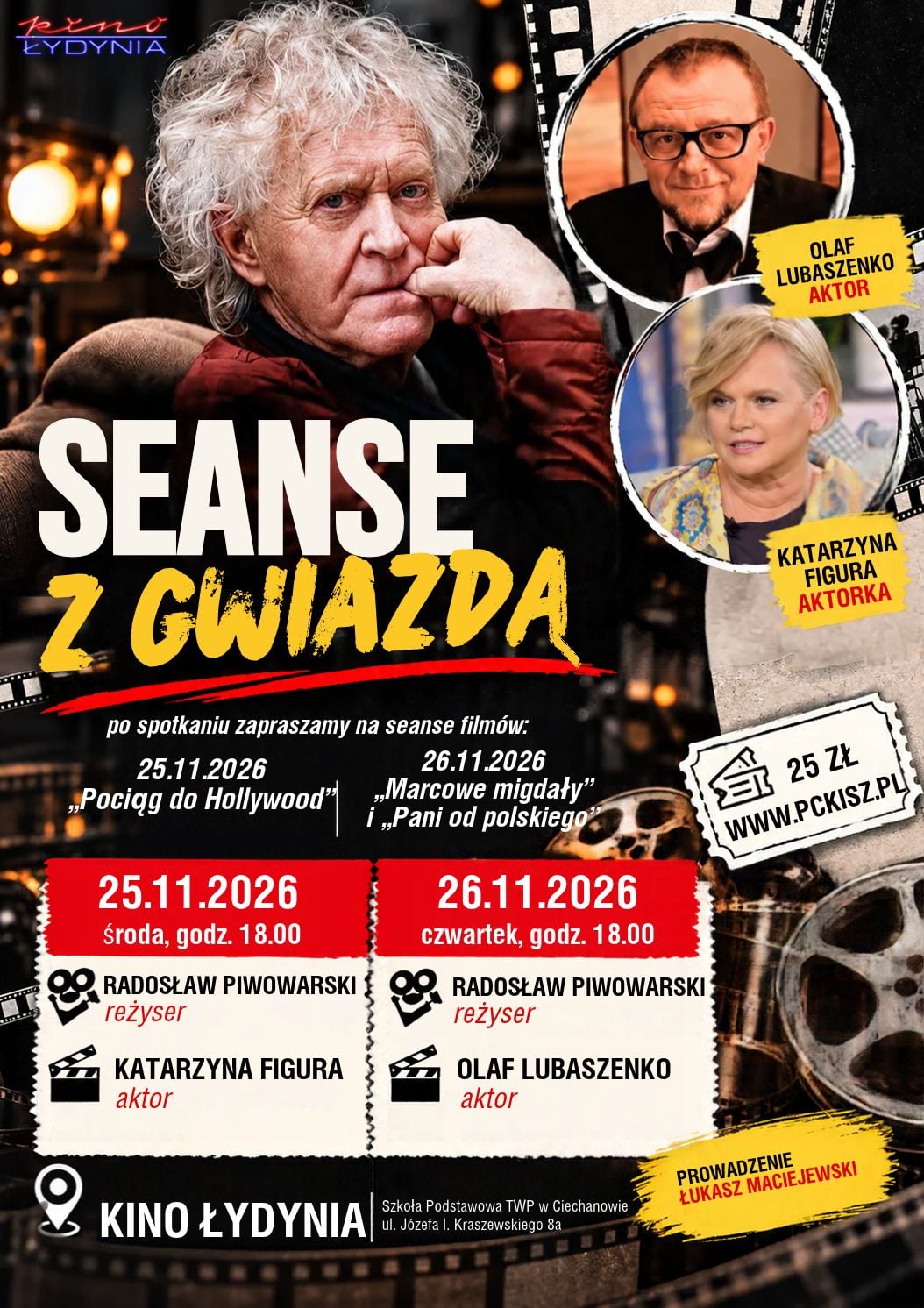 Slider - Wydarzenie: 25.11 (ŚRODA) "PRZEGLĄD FILMÓW RADOSŁAWA PIWOWARSKIEGO"