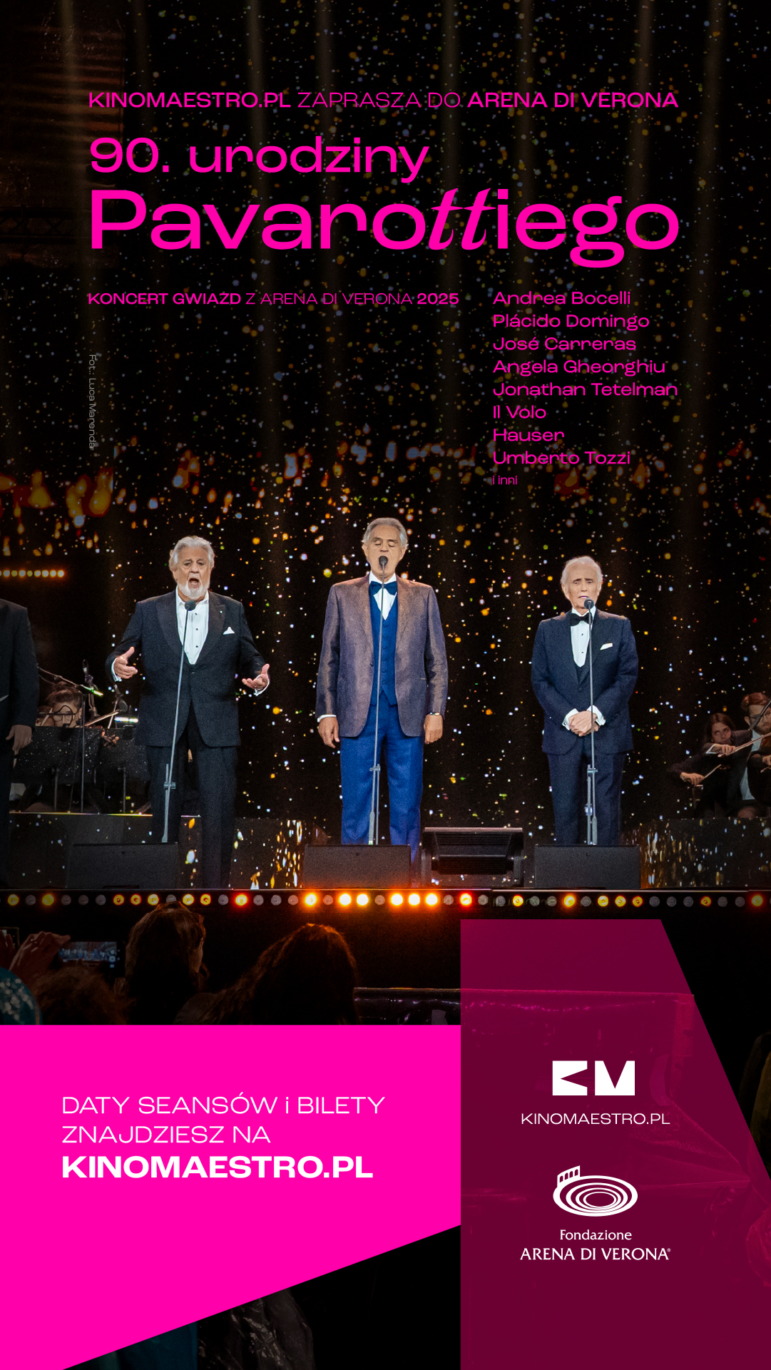 Slider - Wydarzenie: RETRANSMISJA "90. URODZINY PAVAROTTIEGO"