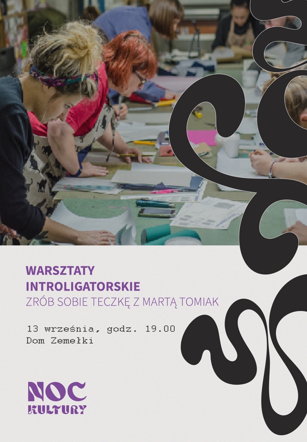 Slider - Wydarzenie: Warsztaty introligatorskie „Zrób sobie teczkę!” | Noc Kultury 2025