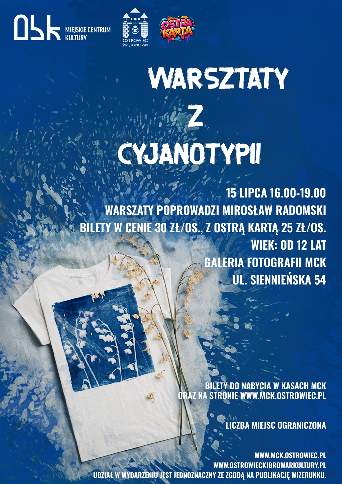 Slider - Wydarzenie: DOTKNIĘTE SŁOŃCEM - warsztaty z cyjanotypii