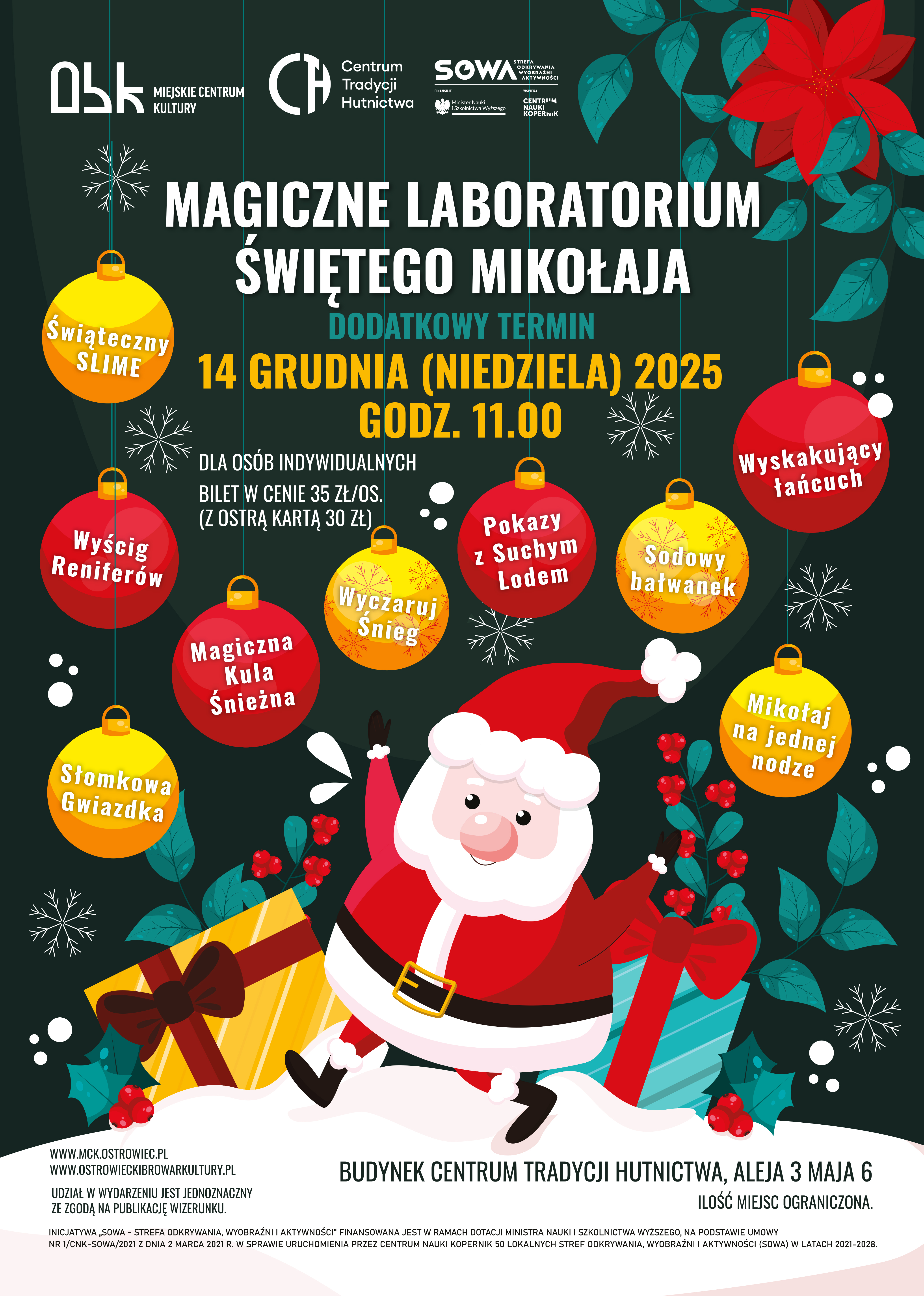 Slider - Wydarzenie: Magiczne Laboratorium Świętego Mikołaja