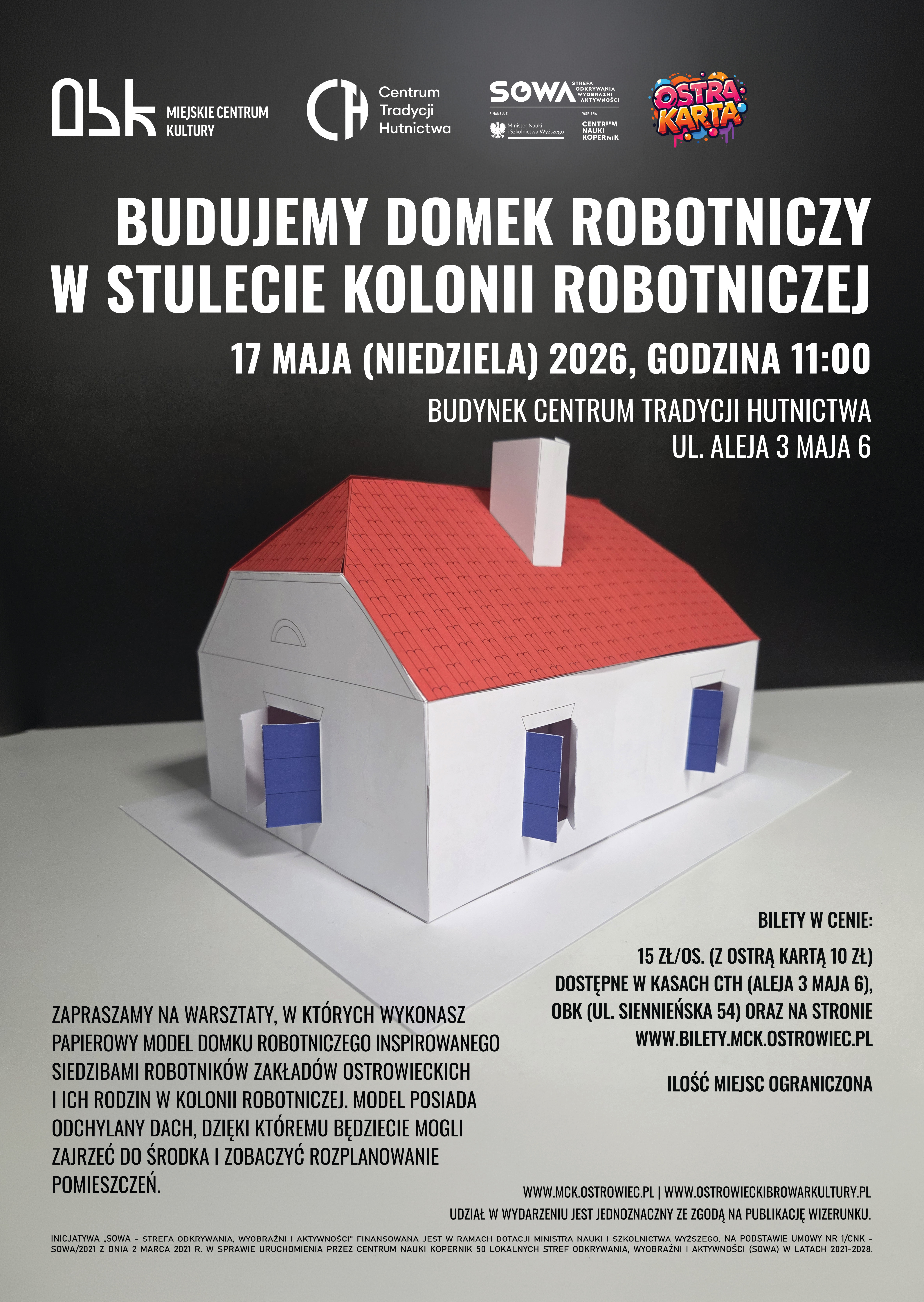 Slider - Wydarzenie: Warsztaty rodzinne na 100-lecie Kolonii Robotniczej