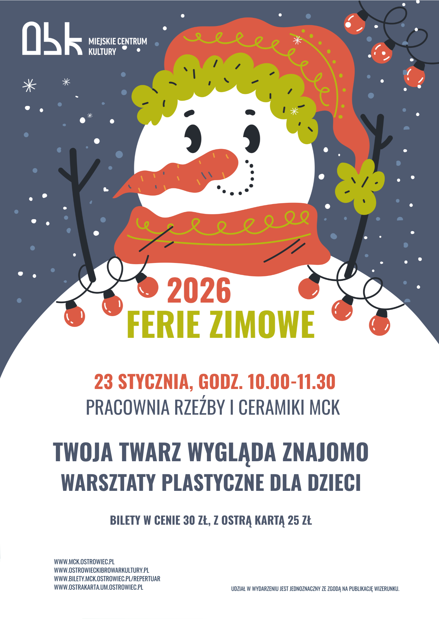 Slider - Wydarzenie: TWOJA TWARZ WYGLĄDA ZNAJOMO - warsztaty plastyczne dla dzieci