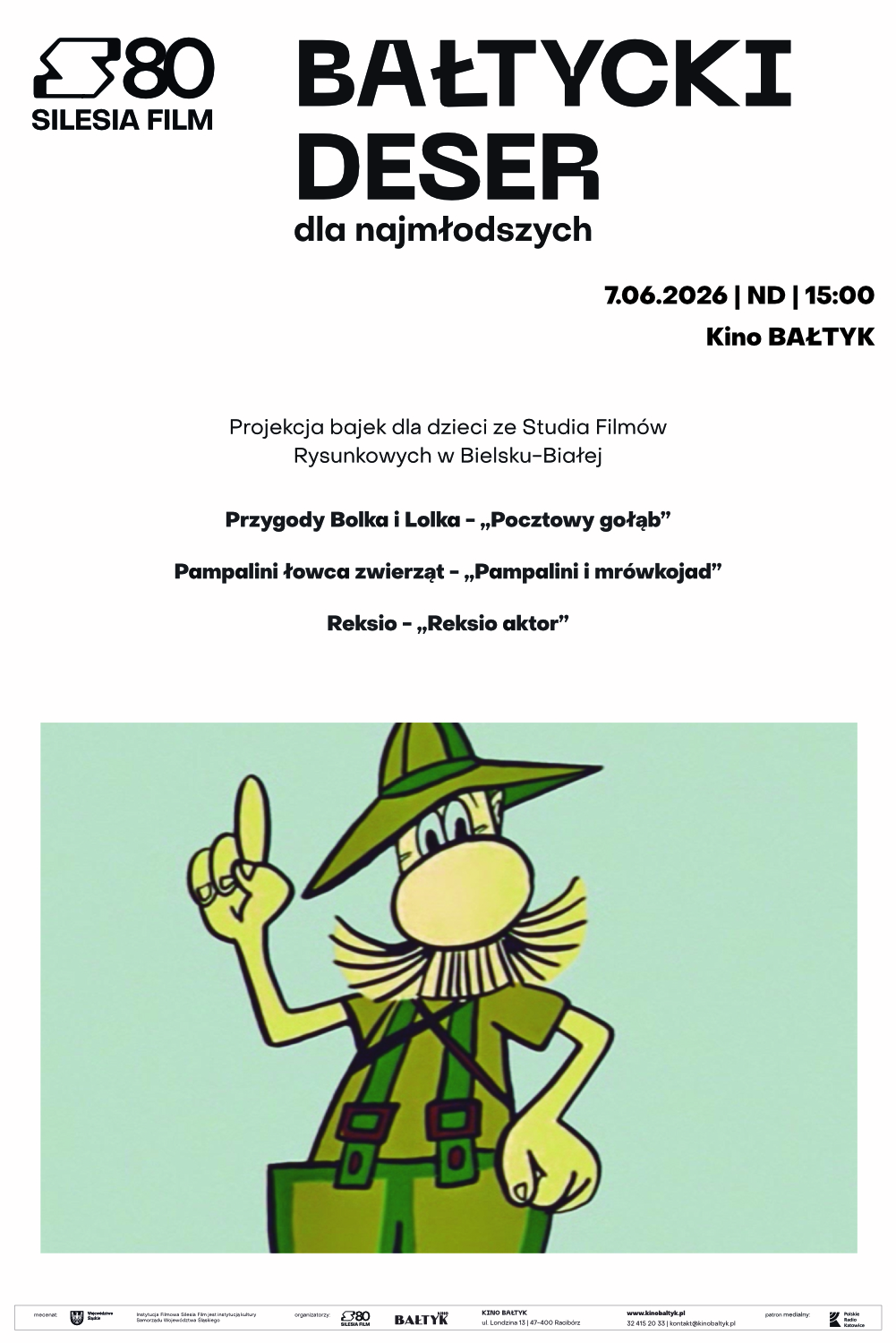 Slider - Film: Bałtycki Deser Dla Najmłodszych: Bałtycki Deser Dla Najmłodszych: Bolek i Lolek - "Pocztowy gołąb" | "Pampalini i mrówkojad" | "Reksio aktor"