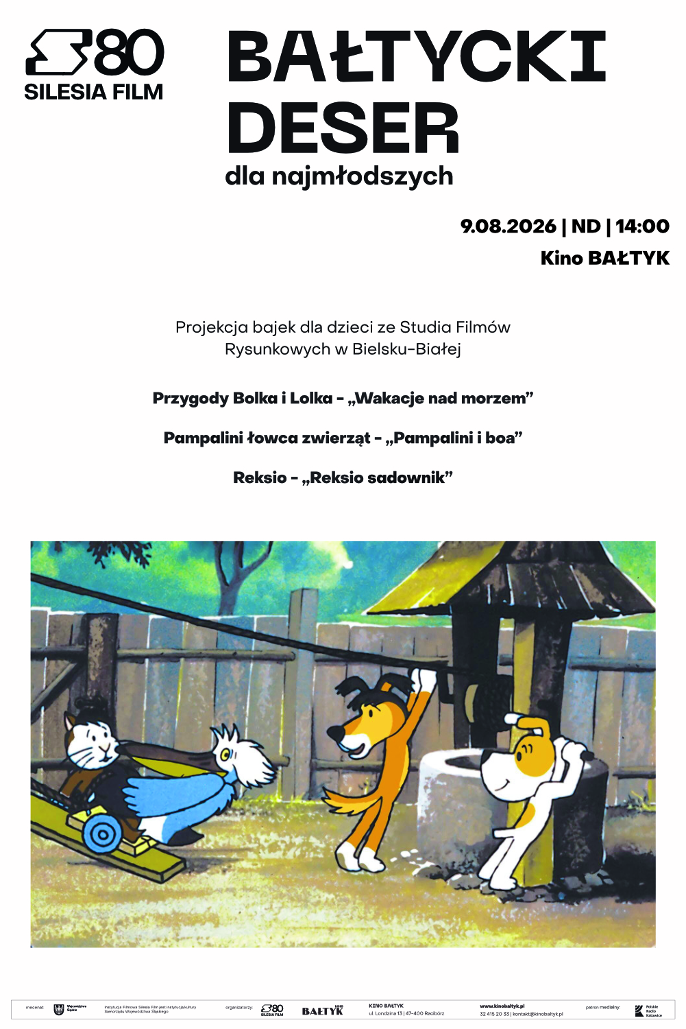 Slider - Film: Bałtycki Deser Dla Najmłodszych: Bolek i Lolek - "Wakacje nad morzem" | "Pampalini i boa" | "Reksio sadownik"