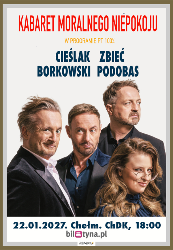 Slider - Wydarzenie: Kabaret Moralnego Niepokoju - 100%