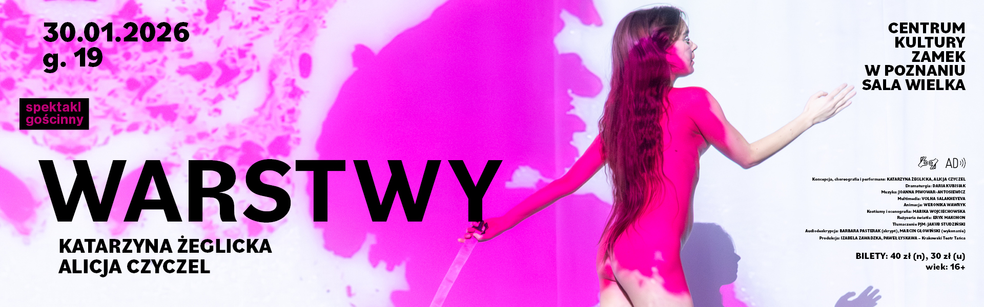 Slider - Spektakl: Spektakl gościnny „Warstwy” Katarzyny Żeglickiej i Alicji Czyczel