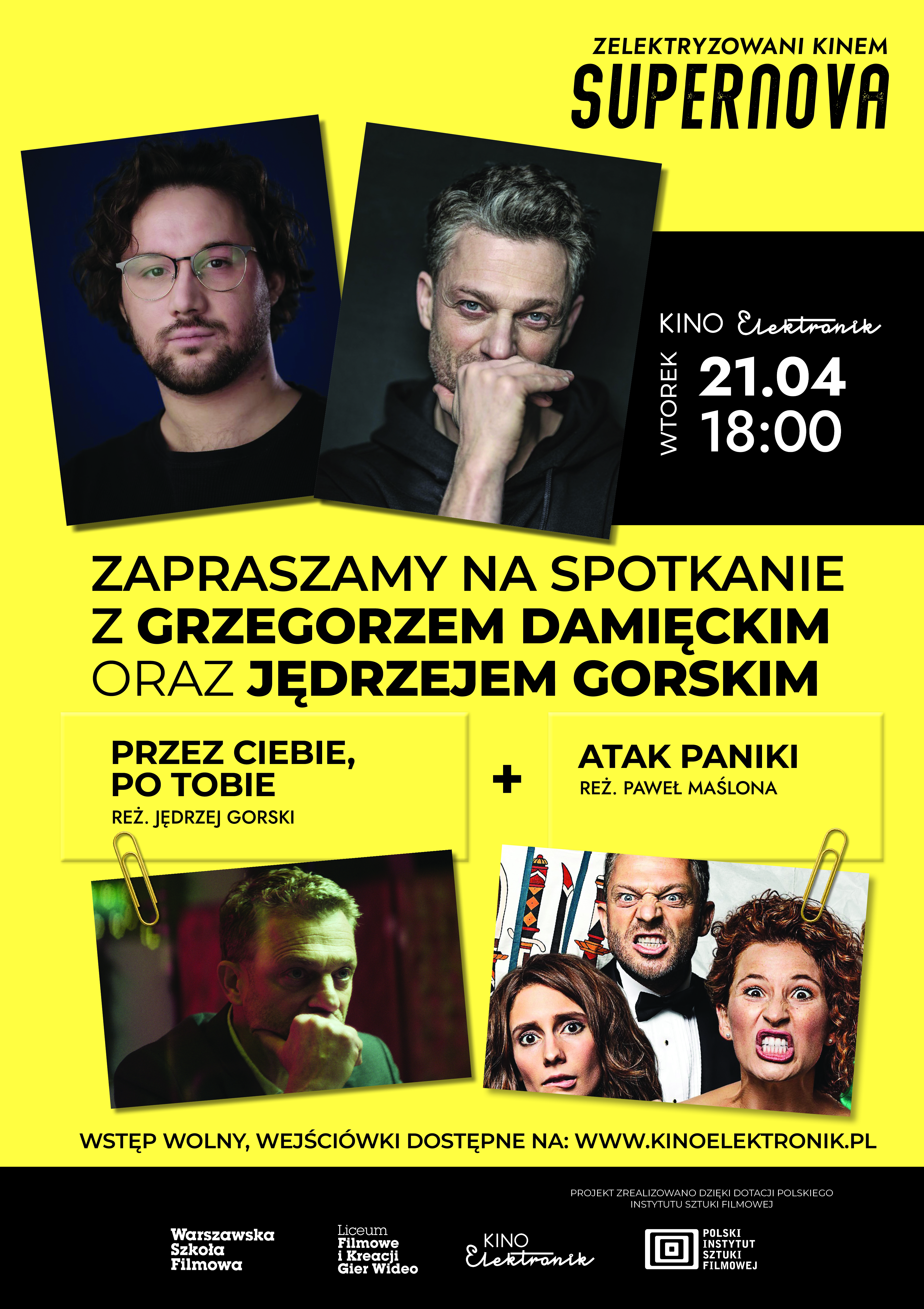 Slider - Film: Supernova: Spotkanie z Grzegorzem Damięckim i Jędrzejem Gorskim