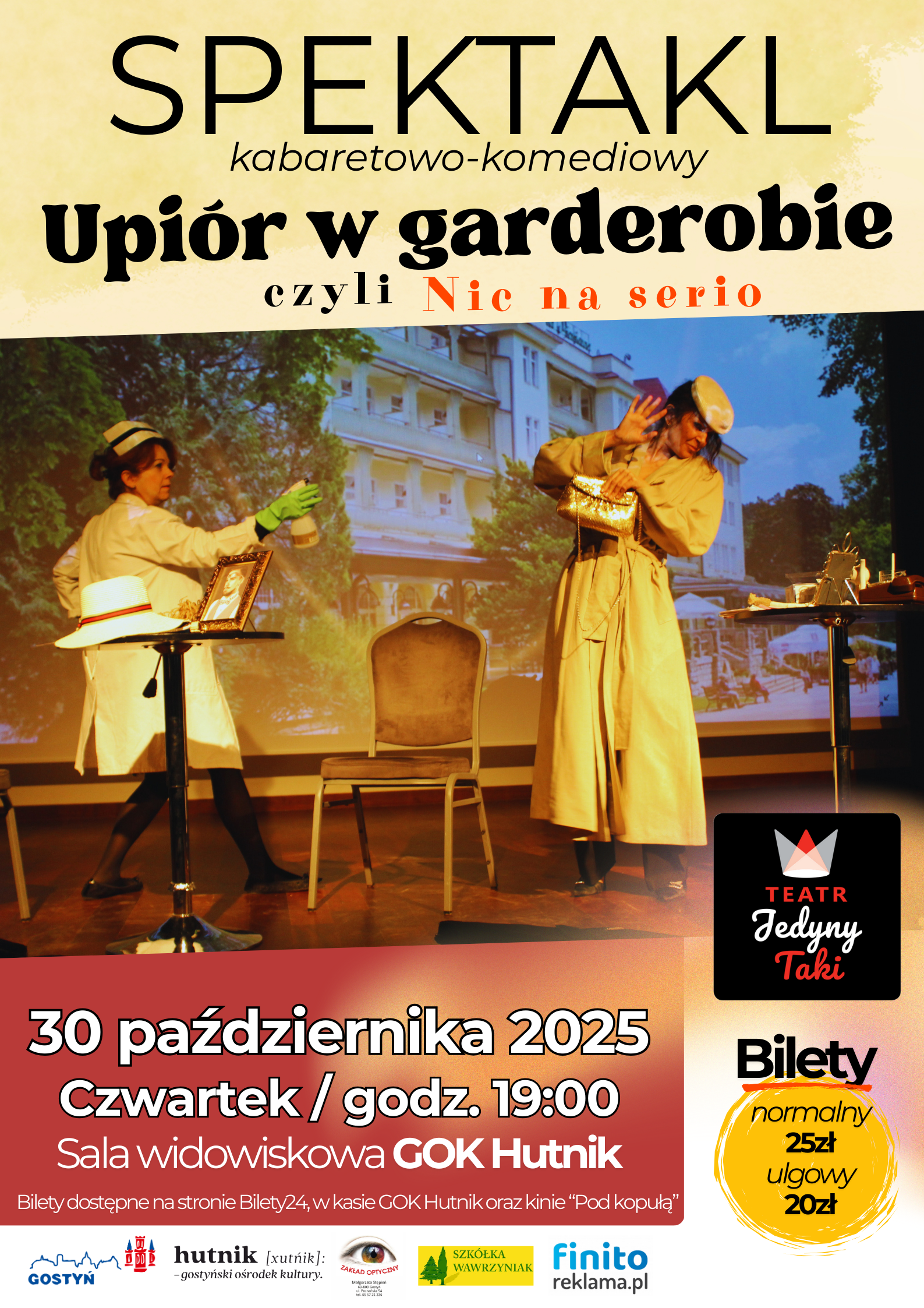 Slider - Spektakl: Upiór w garderobie czyli Nic na serio