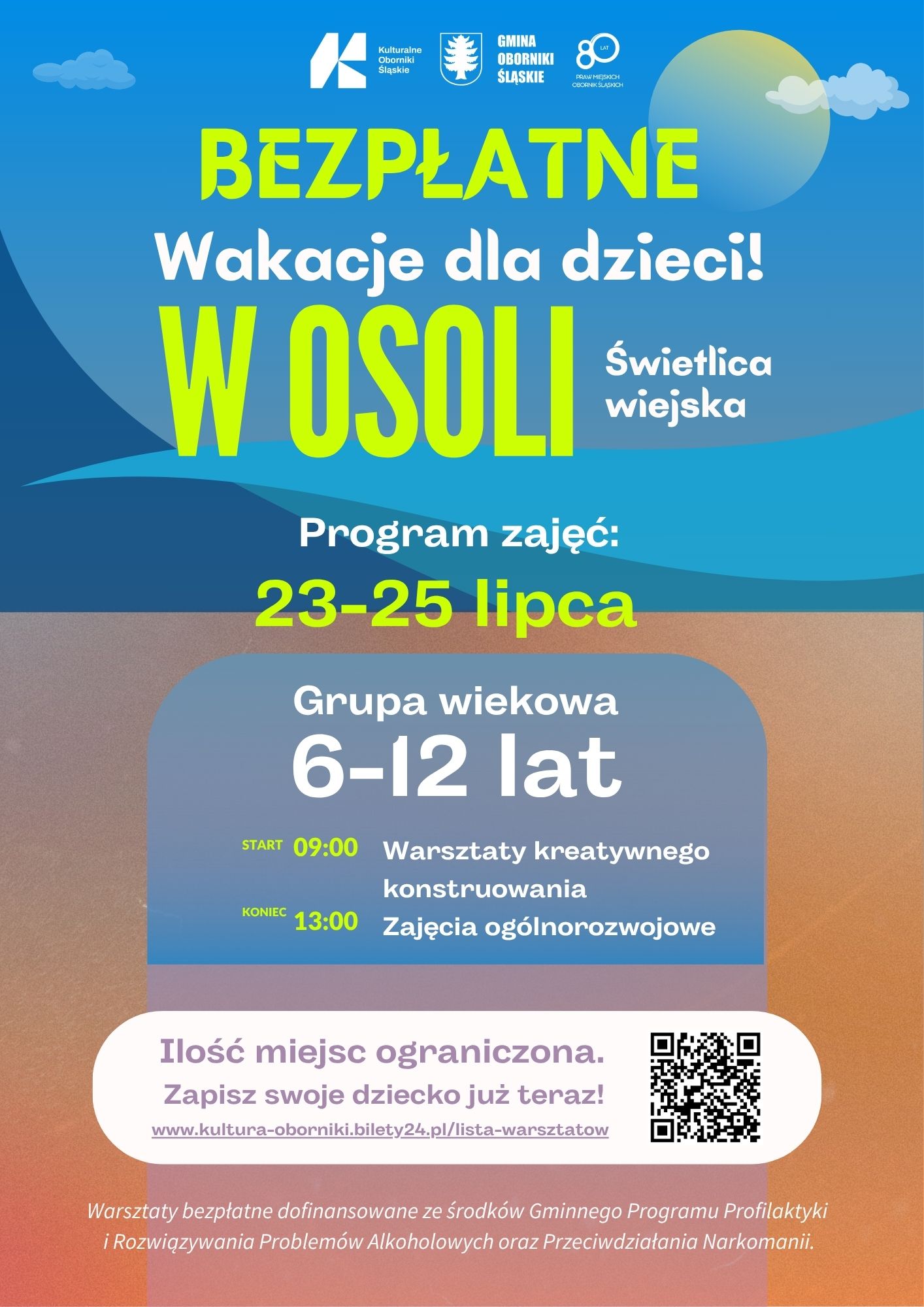 Zajęcia: OSOLA - WAKACJE 23.07.2025 - 25.07.2025
