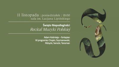 Koncert: RECITAL MUZYKI POLSKIEJ | XXX Sądecki Festiwal Muzyczny IUBILAEI CANTUS - 2024-11-11 18:00 - 18:30 - Nowy Sącz
