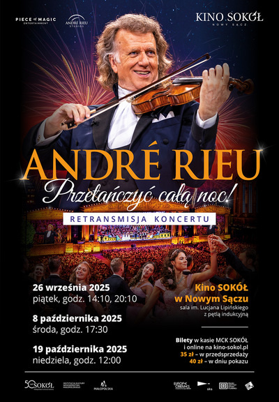 Wydarzenie: ANDRE RIEU. PRZETAŃCZYĆ CAŁĄ NOC ! - 2025-10-08 17:30 - Nowy Sącz