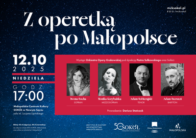 Koncert: Z OPERETKĄ PO MAŁOPOLSCE - 2025-10-12 17:00 - 17:30 - Nowy Sącz