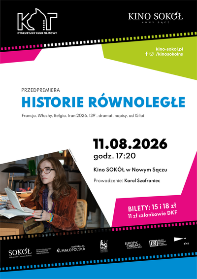 Film: HISTORIE RÓWNONEGŁE - DKF KOT - 2026-08-11 17:20 - Nowy Sącz
