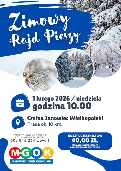 ZIMOWY RAJD PIESZY | JANOWIEC WIELKOPOLSKI