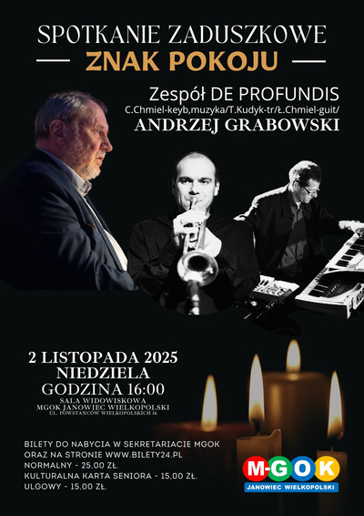SPOTKANIE ZADUSZKOWE - ZNAK POKOJU / ANDRZEJ GRABOWSKI I ZESPÓŁ DE PROFUNDIS