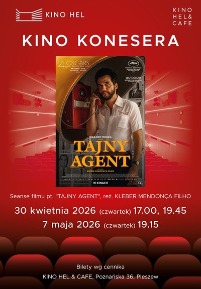 Film: TAJNY AGENT - 2D napisy - Kino Konesera - 2026-05-07 19:15 - 19:25 - Pleszew