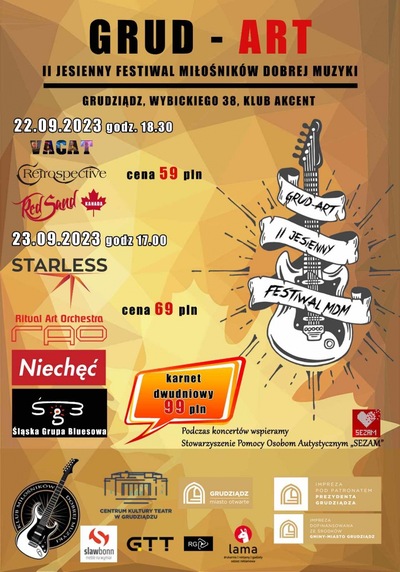 II Jesienny Festiwal Muzyczny Grud-Art 22.09.23
