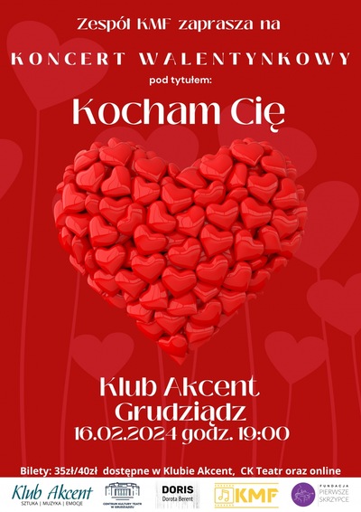 Koncert Walentynkowy - KOCHAM CIĘ