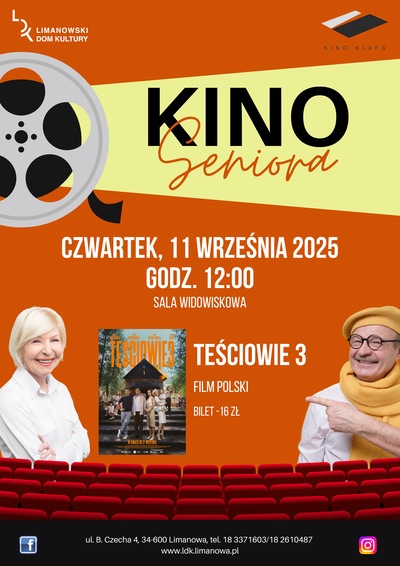 Film: Kino Seniora - Teściowie 3 - 2025-09-11 12:00 - Limanowa