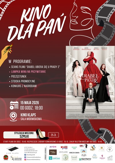 Film: Kino dla Pań - Diabeł ubiera się u Prady 2 - 2026-05-15 18:00 - Limanowa