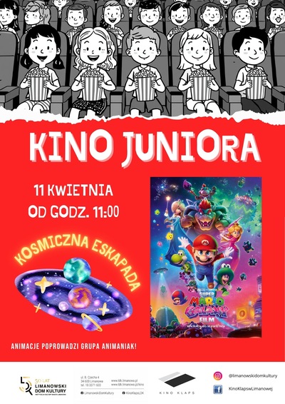 Film: Kino Juniora - Super Mario Galaxy Film - 2026-04-11 11:00 - Limanowa