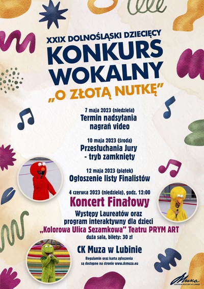 Koncert Finałowy XXIX Konkursu „O Złotą Nutkę” + Kolorowa Ulica Sezamkowa