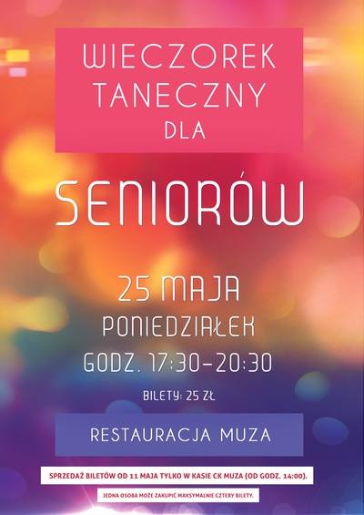 Wydarzenie: Wieczorek Taneczny dla Seniorów - 2025-09-15 17:30 - Lubin