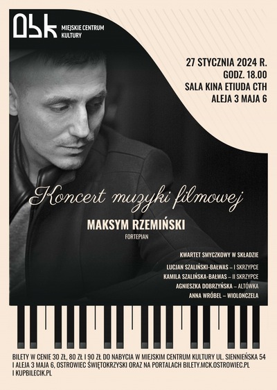 Koncert muzyki filmowej - Maksym Rzemiński