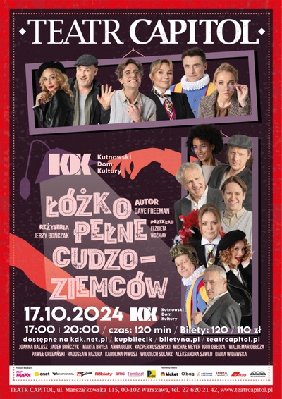 Łóżko pełne cudzoziemców