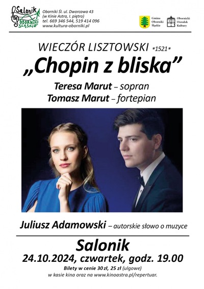 Wieczór lisztowski "Chopin z bliska"