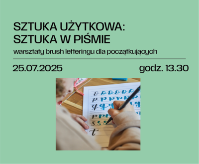 Sztuka użytkowa: WARSZTATY – Brush lettering