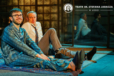 Zdjęcie ze spektaklu KASTA LA VISTA, na zdjęciu Krzysztof Wach i Mariusz Witkowski, fot. Paweł Sulej