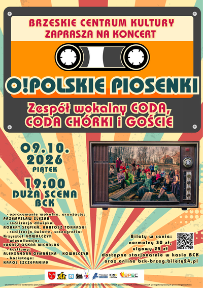 O!Polskie Piosenki - plakat koncertu.