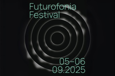 Grafika reklamowa Futurofonia festiwal muzyczny Opery bałtyckiej w Gdańsku
