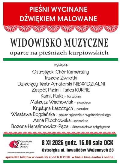 Slider - Koncert: PIEŚNI WYCINANE -  DŹWIĘKIEM MALOWANE - koncert 2026