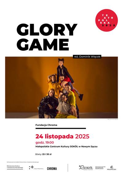Slider - Spektakl: GLORY GAME - Teatr Polska 2025