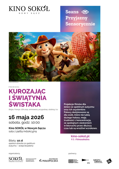 Slider - Film: KUROZAJĄC I ŚWIĄTYNIA  ŚWISTAKA - Seans Przyjazny Sensorycznie