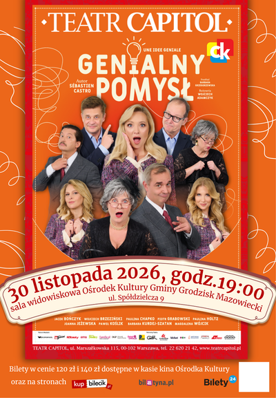 Slider - Spektakl: Genialny pomysł - spektakl Teatru Capitol