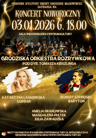 Slider - Koncert: Koncert Noworoczny - Grodziska Orkiestra Rozrywkowa 