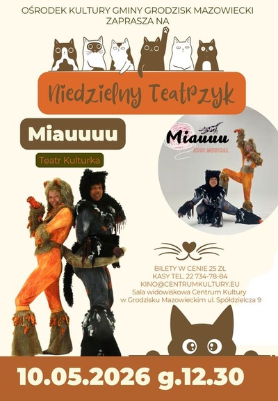 Slider - Spektakl: Niedzielny teatrzyk - "Miauuuu"